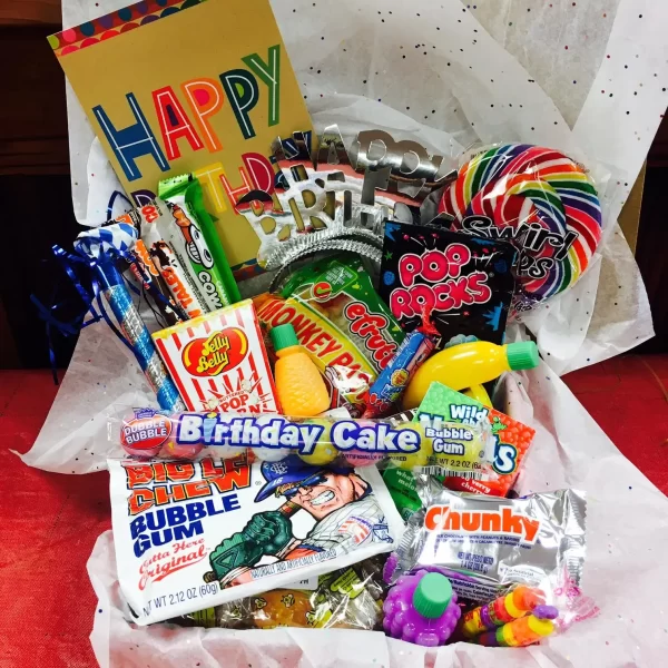 Birthday Candy Box - Peppermint Stick