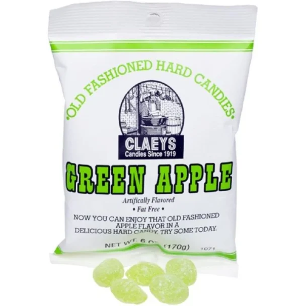 Claeys Green Apple Old-Fashioned Hard Candy