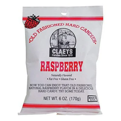 Claeys Raspberry Old-Fashioned Hard Candy - 6 oz Bag