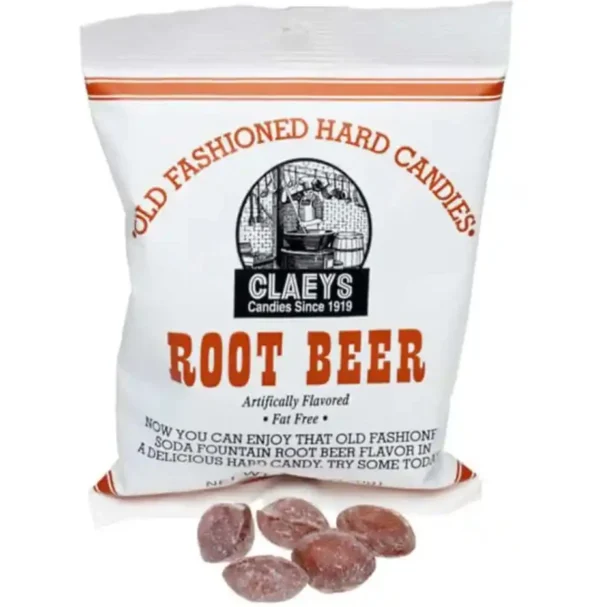 Claeys Root Beer Old-Fashioned Hard Candy - 6 oz Bag